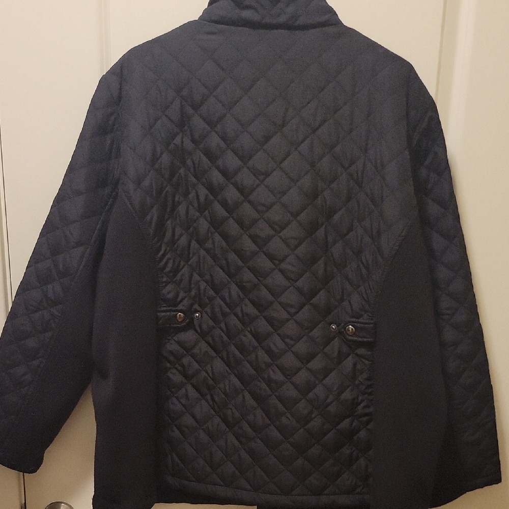 Avenue Black Quilted Puffer Jacket - Picture 2 of 2
